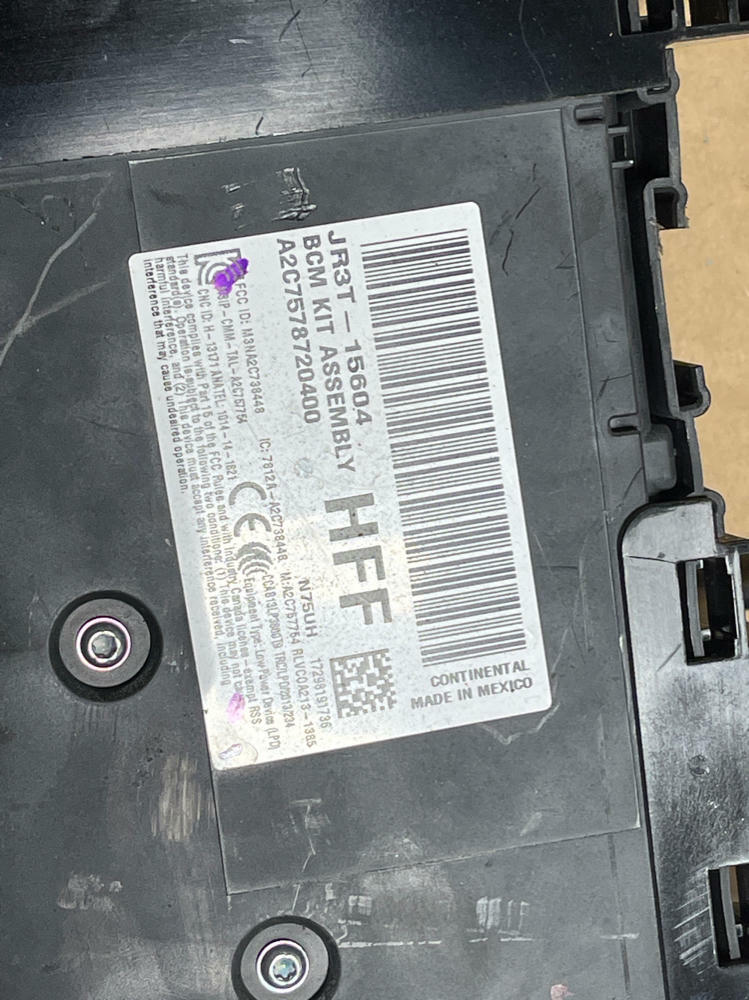 2018 Ford Mustang GT Body Control Module 10R80 207