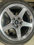 2003-04 Ford Mustang SVT Cobra Replica 17" Chrome 17x9, 17x10.5 Wheels 272