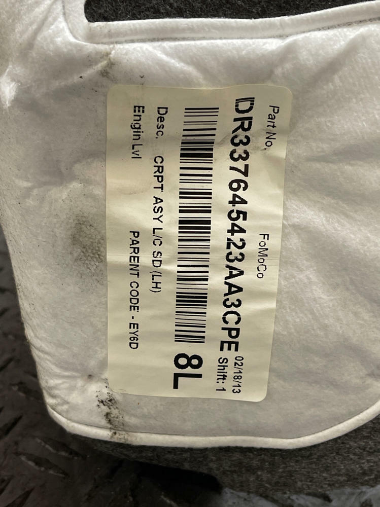 2011-14 Ford Mustang Trunk Panel LH Driver- FOR CONVERTIBLE 33k Miles 290
