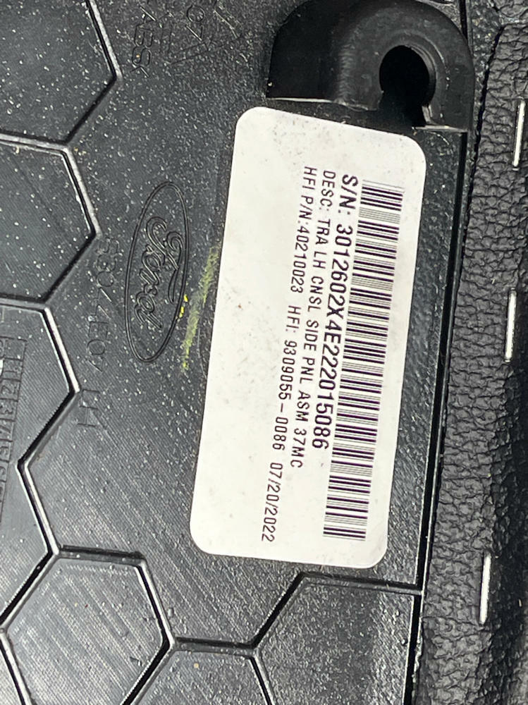 2018-23 Ford Mustang Mach One Premium Leather Center Console Shields 299