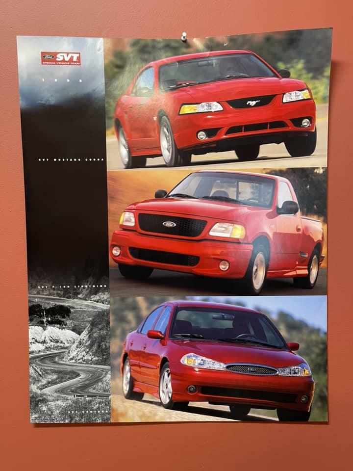 1999 SVT Cobra Contour Lightning Family Poster