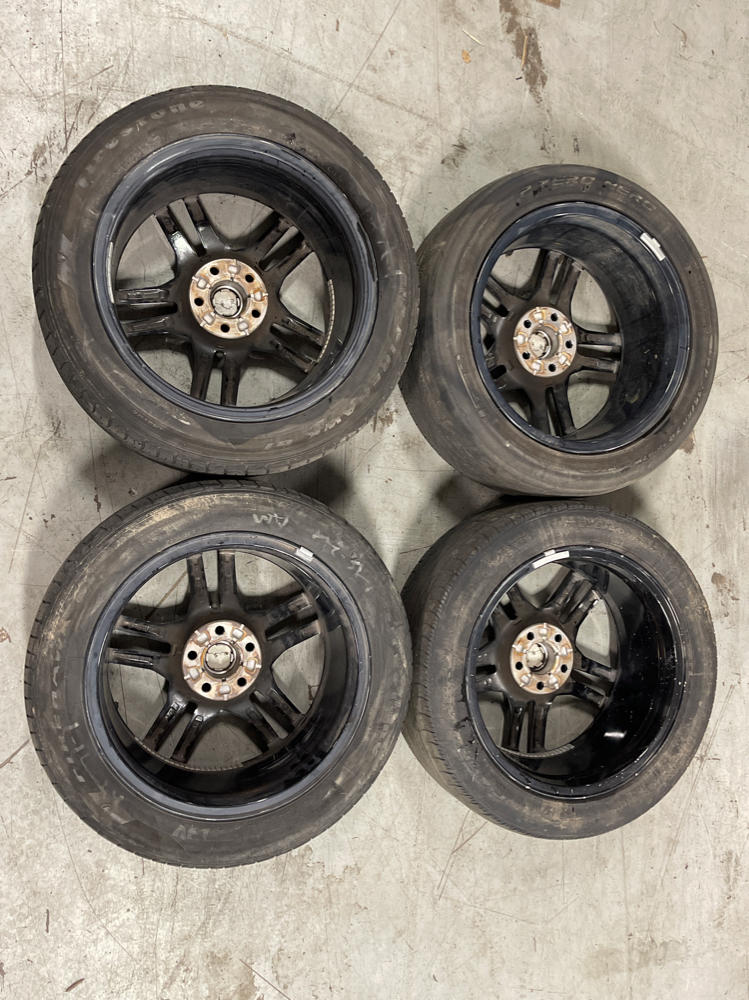 2018-23 Ford Mustang GT OEM 18" Black "Diamond Cut" Wheels 223