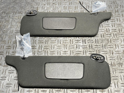 2003-04 Ford Mustang Mach One Coupe Sun Visors Pair- Dark Charcoal 19k Miles 296