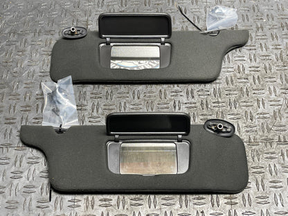2003-04 Ford Mustang Mach One Coupe Sun Visors Pair- Dark Charcoal 19k Miles 296