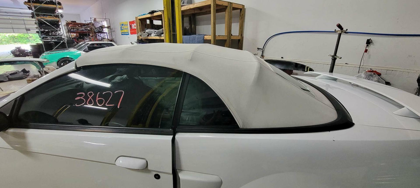 1999-04 Ford Mustang GT White Vinyl Convertible Top SVT Roush Saleen 150