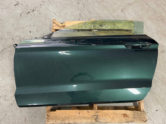 2015-23 Ford Mustang Coupe Dark Highland Green Driver Door w/ Glass 139