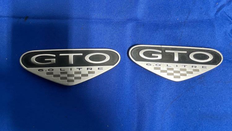 2005-06 Pontiac GTO 6.0 Fender Badges OEM 159