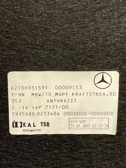 1999-02 Merecedes E55 AMG W210 Rear Trunk Panel/Cover Fuel Tank 156