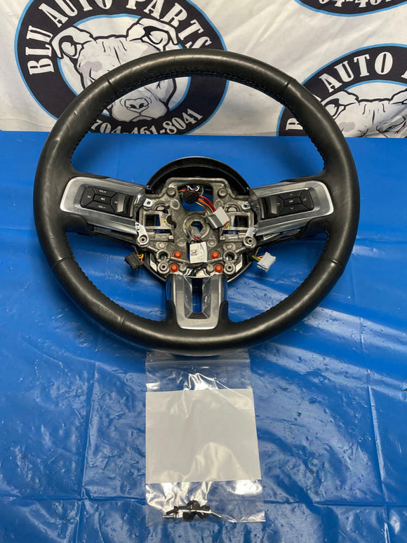 2015-23 Ford Mustang GT Steering Wheel w/ Shift Paddles Leather 190