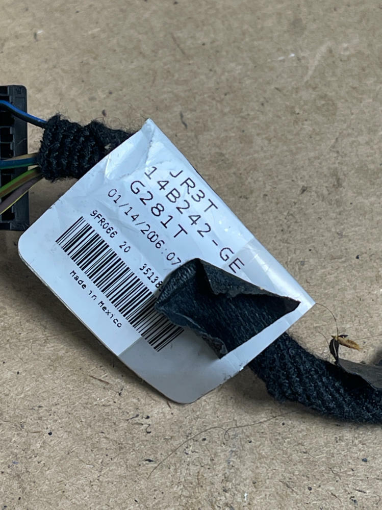 2018-23 Ford Mustang GT Convertible Sun Visor Wiring Harness 206