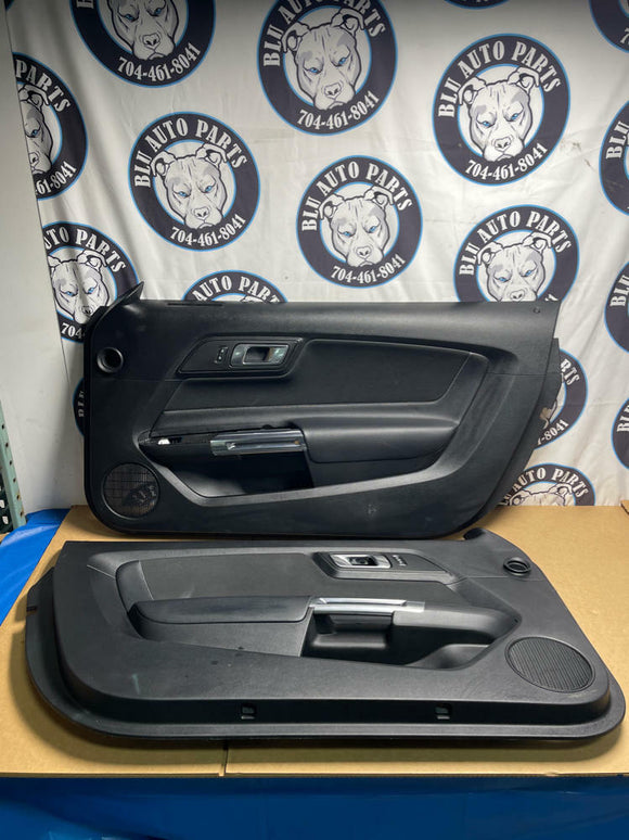 2018-23 Ford Mustang GT Base Door Panels Pair 205