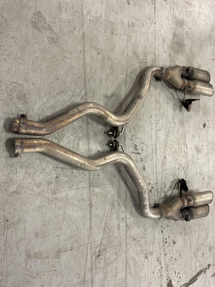 2015-17 Ford Mustang Cat Back No Mufflers w/ Quad Tips 210