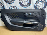 2015-23 Ford Mustang Door Panels Pair LH RH Yellow Stitching 210