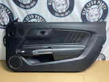 2015-23 Ford Mustang Door Panels Pair LH RH Yellow Stitching 210