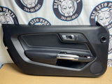 2018-23 Ford Mustang Door Panels Pair Premium Leather- Silver Stitching 204