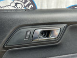 2018-23 Ford Mustang Door Panels Pair Premium Leather- Silver Stitching 204