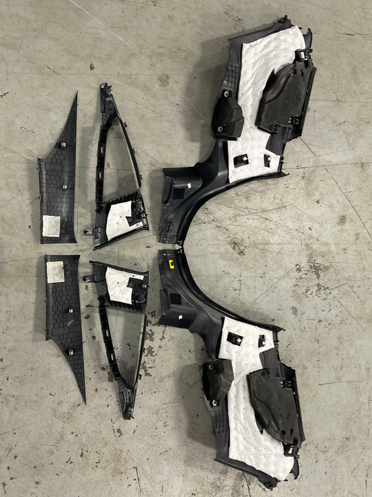 2015-17 Ford Mustang Coupe Rear Interior Plastics Set (6 Pieces) 198