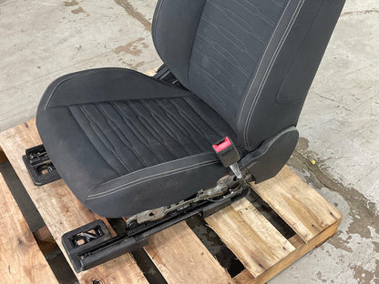 2015-17 Ford Mustang Cloth Front Passenger Seat White Stiching 198