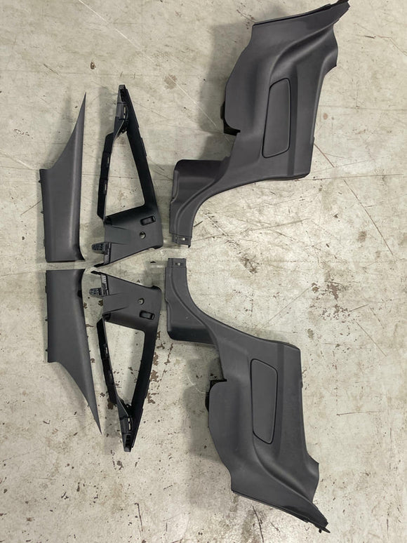 2015-17 Ford Mustang Coupe Rear Interior Plastics Set (6 Pieces) 198