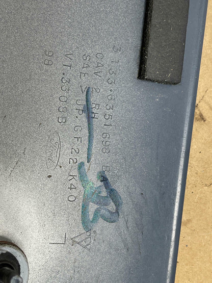 2003-04 Ford Mustang SVT Cobra Passenger RH Sail Panel, Paint Code YN BA