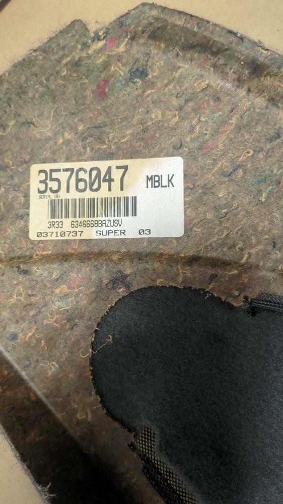 2003-04 Ford Mustang SVT Cobra Rear Package Tray 220