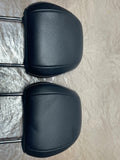 2018-23 Ford Mustang Seat Leather Head Rest Pair 212