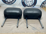 2018-23 Ford Mustang Seat Leather Head Rest Pair 212