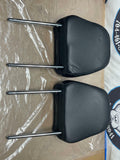 2015-23 Ford Mustang Leather Front Seat Head Rest Pair 212