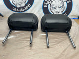 2015-23 Ford Mustang Leather Front Seat Head Rest Pair 212