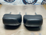 2018-23 Ford Mustang Seat Leather Head Rest Pair 212