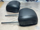 2018-23 Ford Mustang Seat Leather Head Rest Pair 212