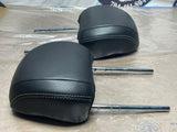 2018-23 Ford Mustang Seat Leather Head Rest Pair 212