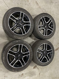 2018-23 Ford Mustang GT OEM 18" Black "Diamond Cut" Wheels 223