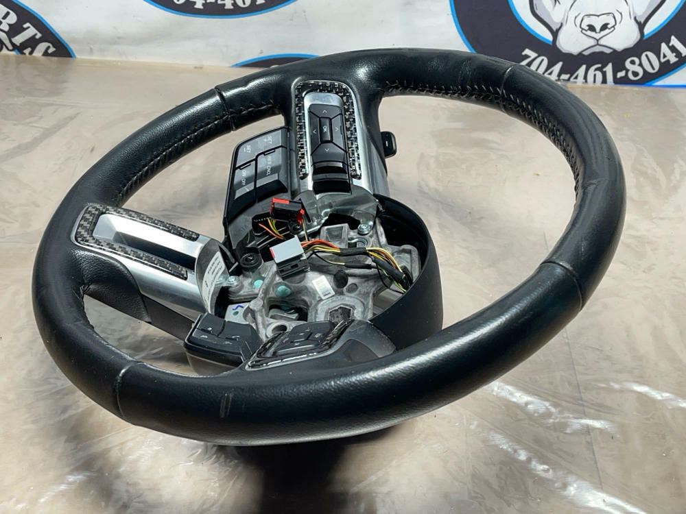 2015-17 Ford Mustang Leather Steering Wheel w/ Paddles- 6R80 214
