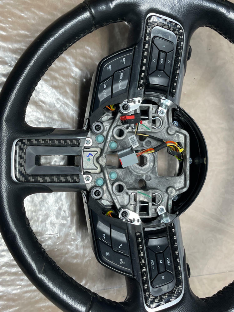 2015-17 Ford Mustang Leather Steering Wheel w/ Paddles- 6R80 214