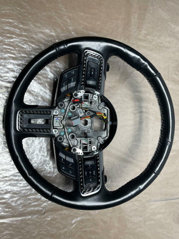 2015-17 Ford Mustang Leather Steering Wheel w/ Paddles- 6R80 214