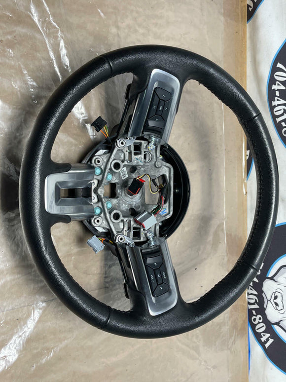 2015-23 Ford Mustang GT S550 Coyote Leather Steering Wheel 21k Miles 222
