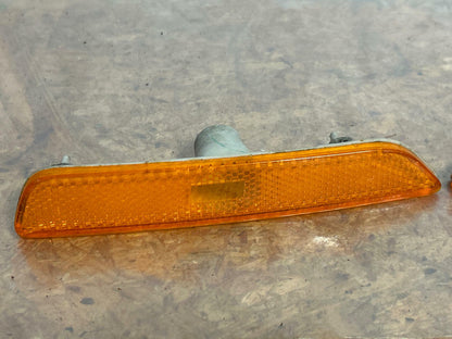 2011-14 Ford Mustang GT Amber Front Bumper Reflectors Pair 231