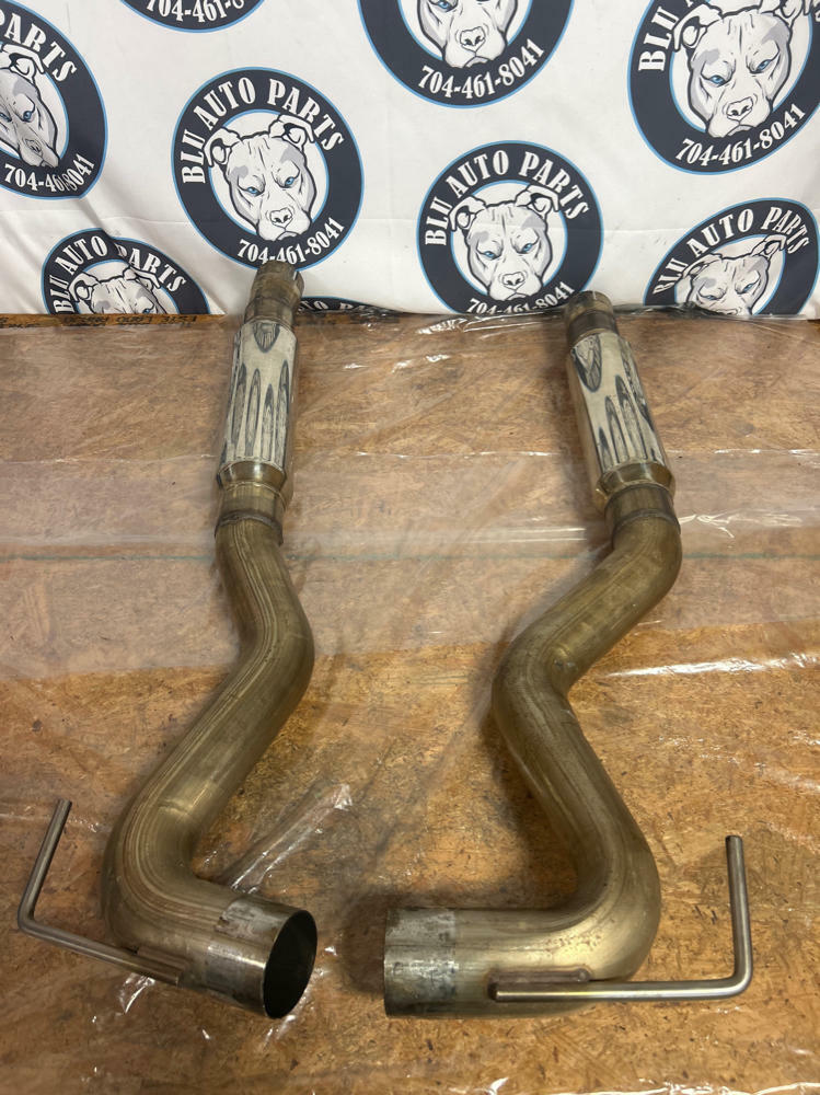2015-17 Ford Mustang GT Aftermarket Stainless Resonator Pair 253