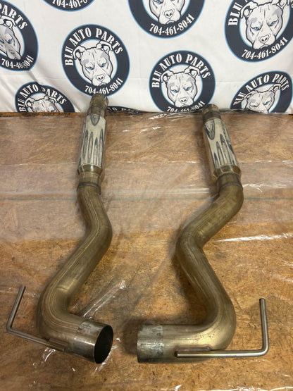 2015-17 Ford Mustang GT Aftermarket Stainless Resonator Pair 253