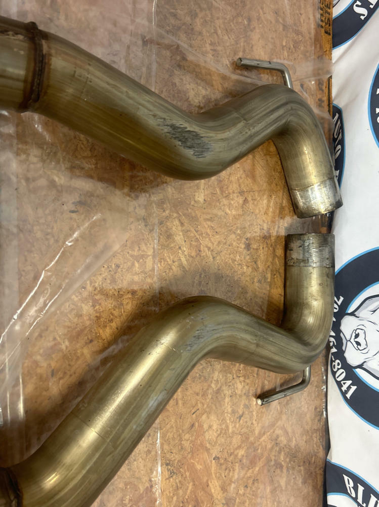 2015-17 Ford Mustang GT Aftermarket Stainless Resonator Pair 253