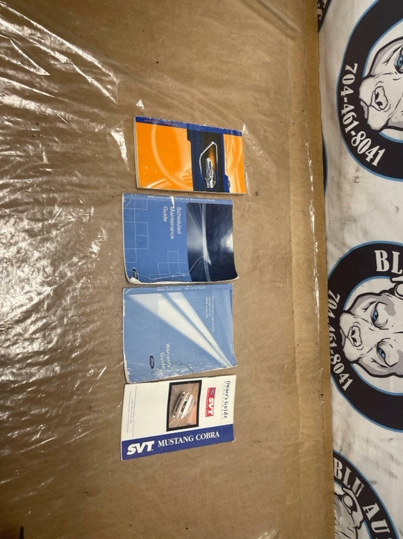 2003 Ford Mustang SVT Cobra Owners Manual Kit 247