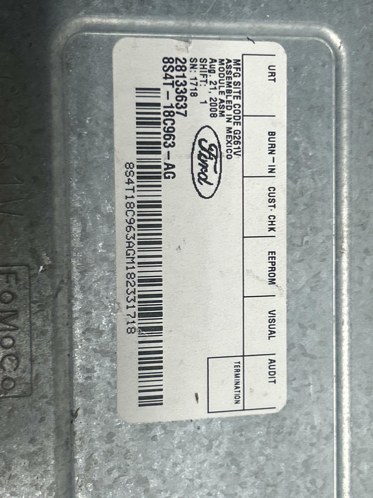 2007-09 Ford Mustang Shelby GT500 KR Satellite Radio Receiver 16k Miles 263
