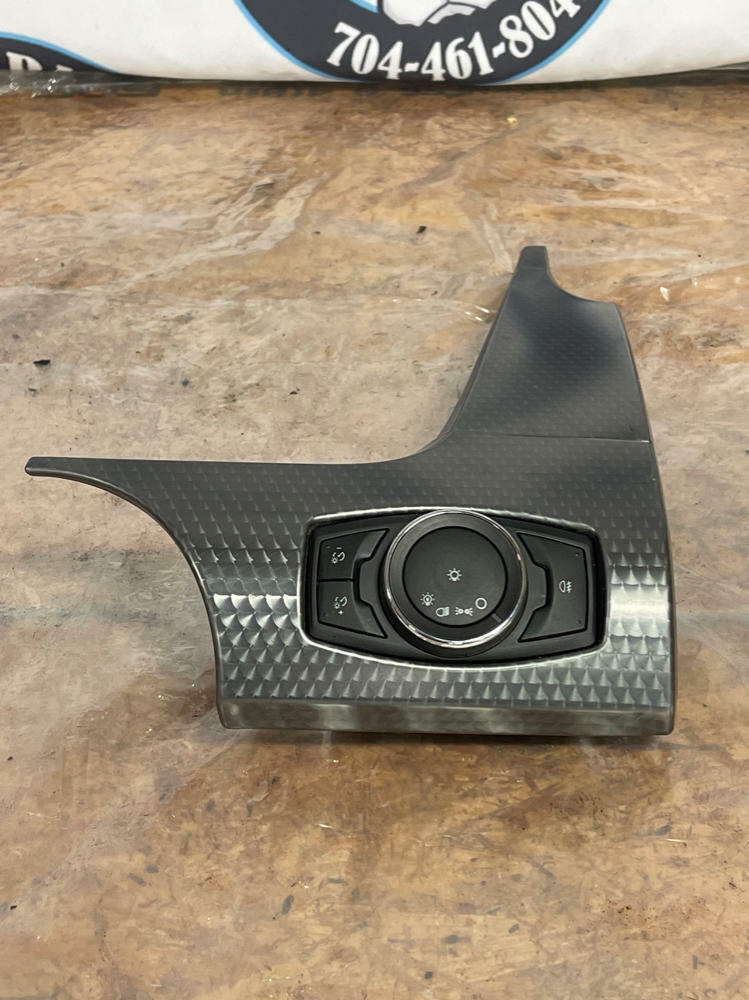 2015-23 Ford Mustang Head Light Knob & Trim Brushed Metal 265
