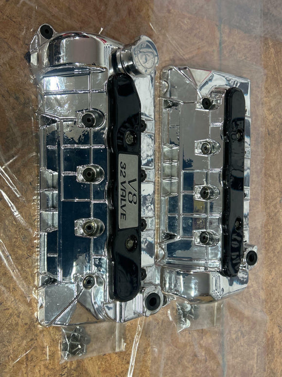 2003-04 Ford Mustang SVT Cobra Valve Covers Pair- Chrome Plated, Low Miles 270