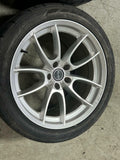 2015-23 Ford Mustang Shelby CS-5 Wheel Set- Chrome Powder, 19x11, 19x9.5
