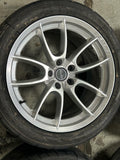 2015-23 Ford Mustang Shelby CS-5 Wheel Set- Chrome Powder, 19x11, 19x9.5