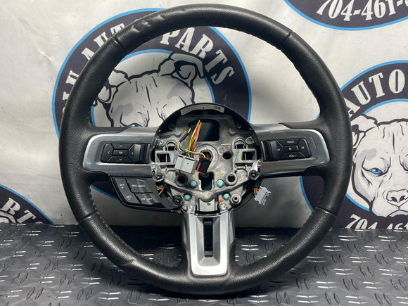 2015-17 Ford Mustang GT Premium Leather Steering Wheel- HEATED, M/T 269