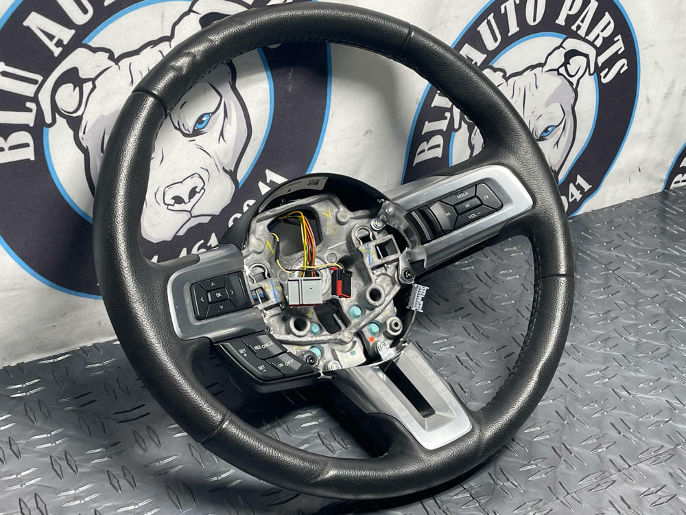 2015-17 Ford Mustang GT Premium Leather Steering Wheel- HEATED, M/T 269