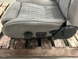1987-1989 Spec Mustang GT Front Opal Grey Tweed Sport Seats Pair 273